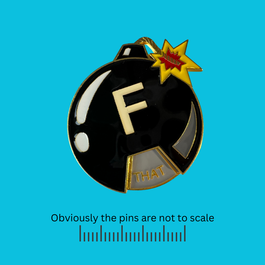 The F-Bomb Spinning Pin