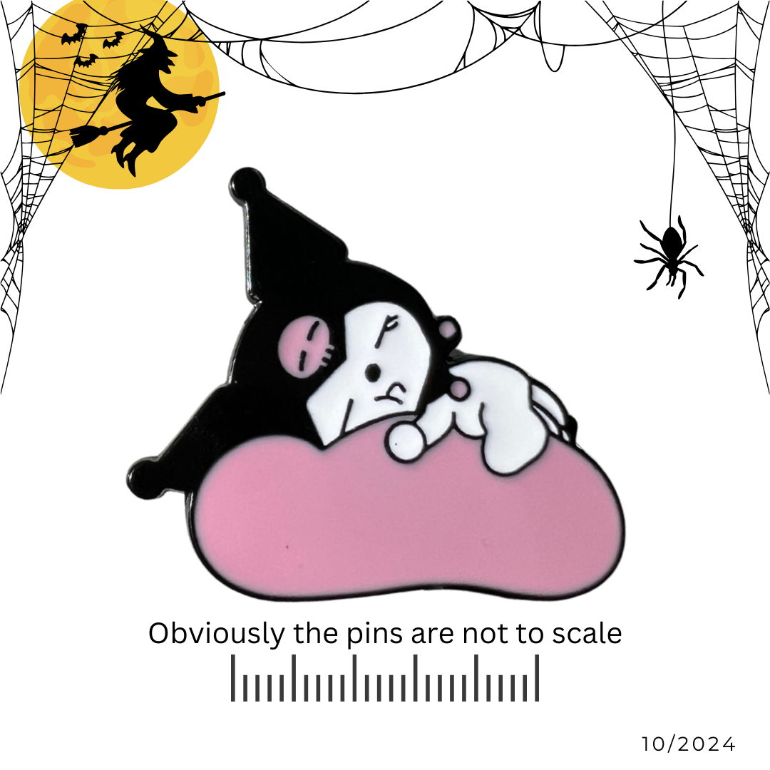 Kuromi Sleeping | Hello Kitty Pin
