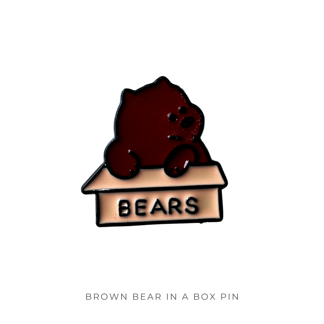 Brown Bear in a Box Pin