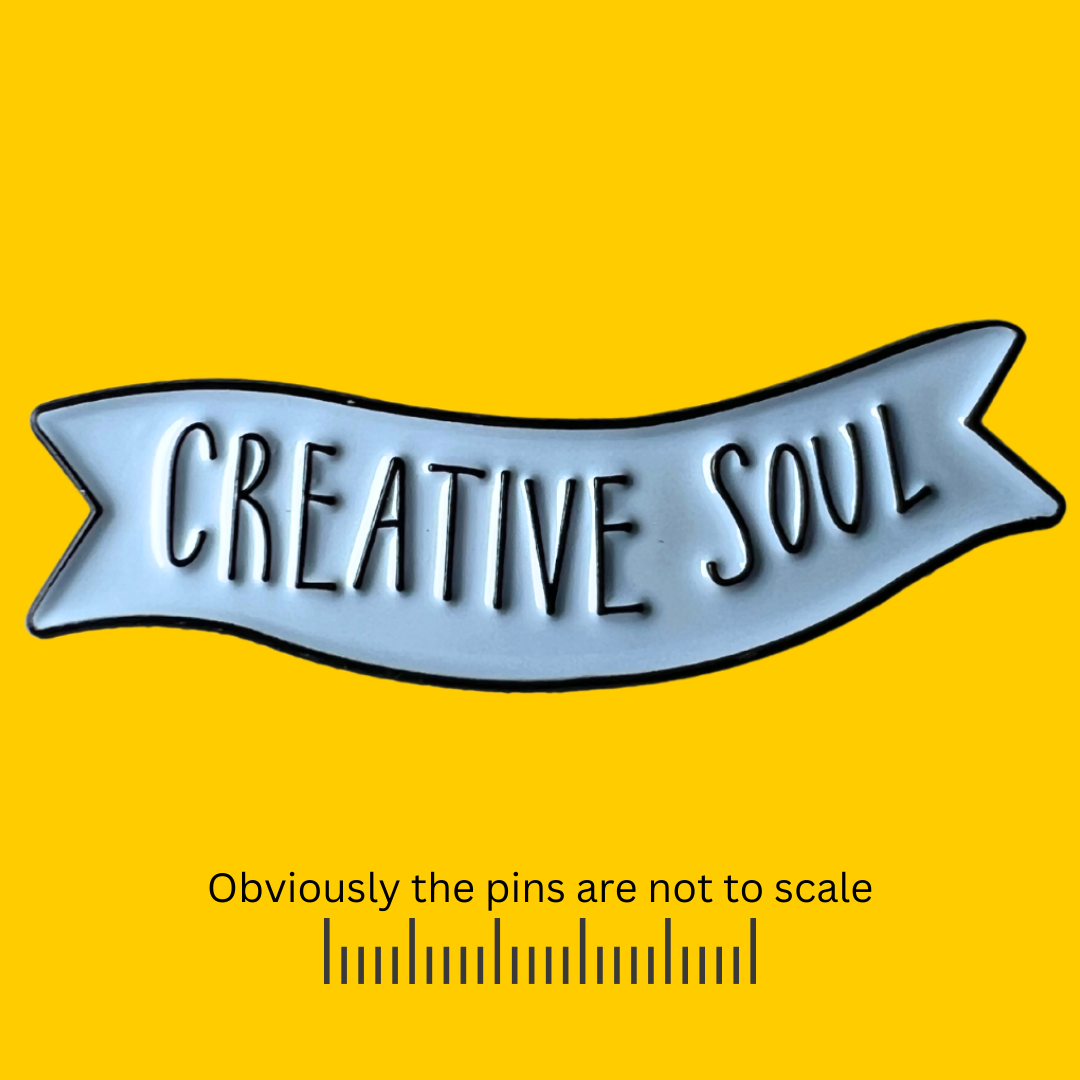 Creative Soul Ribbon Pin