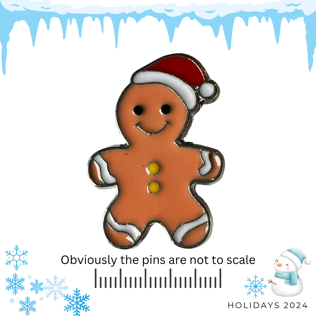 Santa's Gingerbread Man Cookie Pin