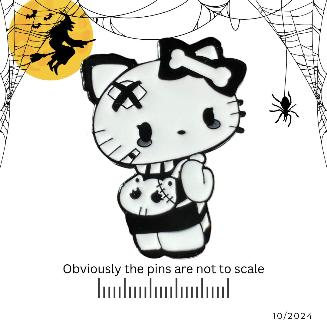 Gothic Hello Kitty Pin