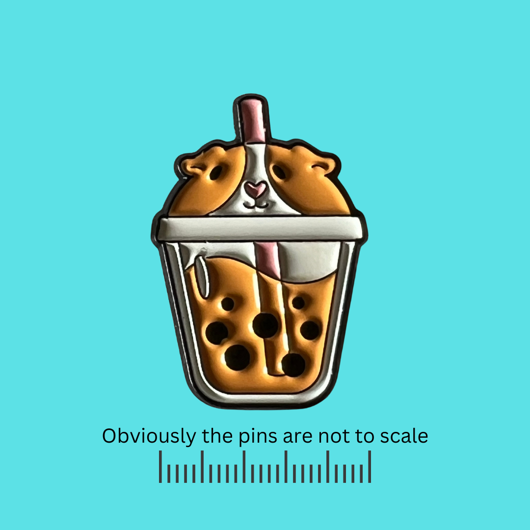 Hamster | Bubble Tea Pin