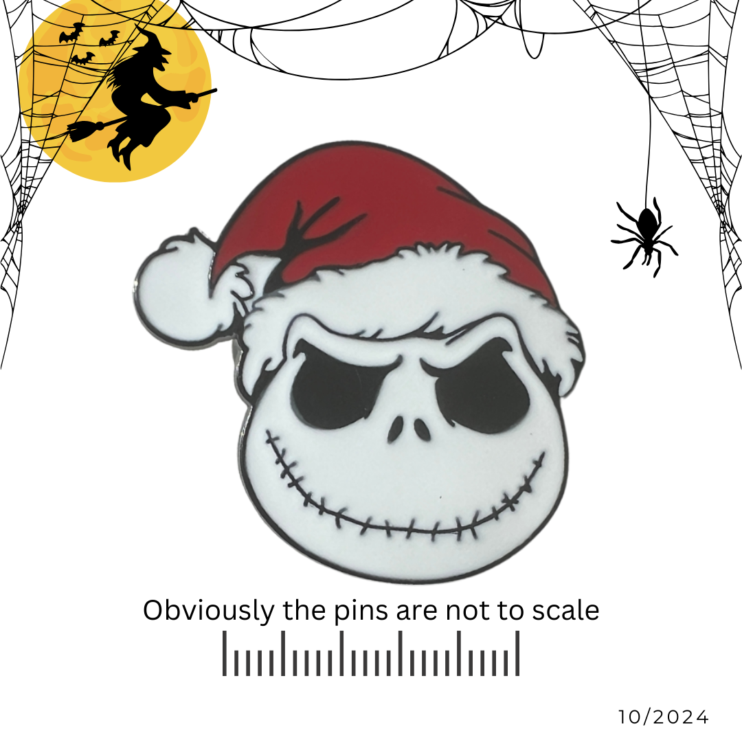 Nightmare Before...Jack Skellington in Santa Hat Pin