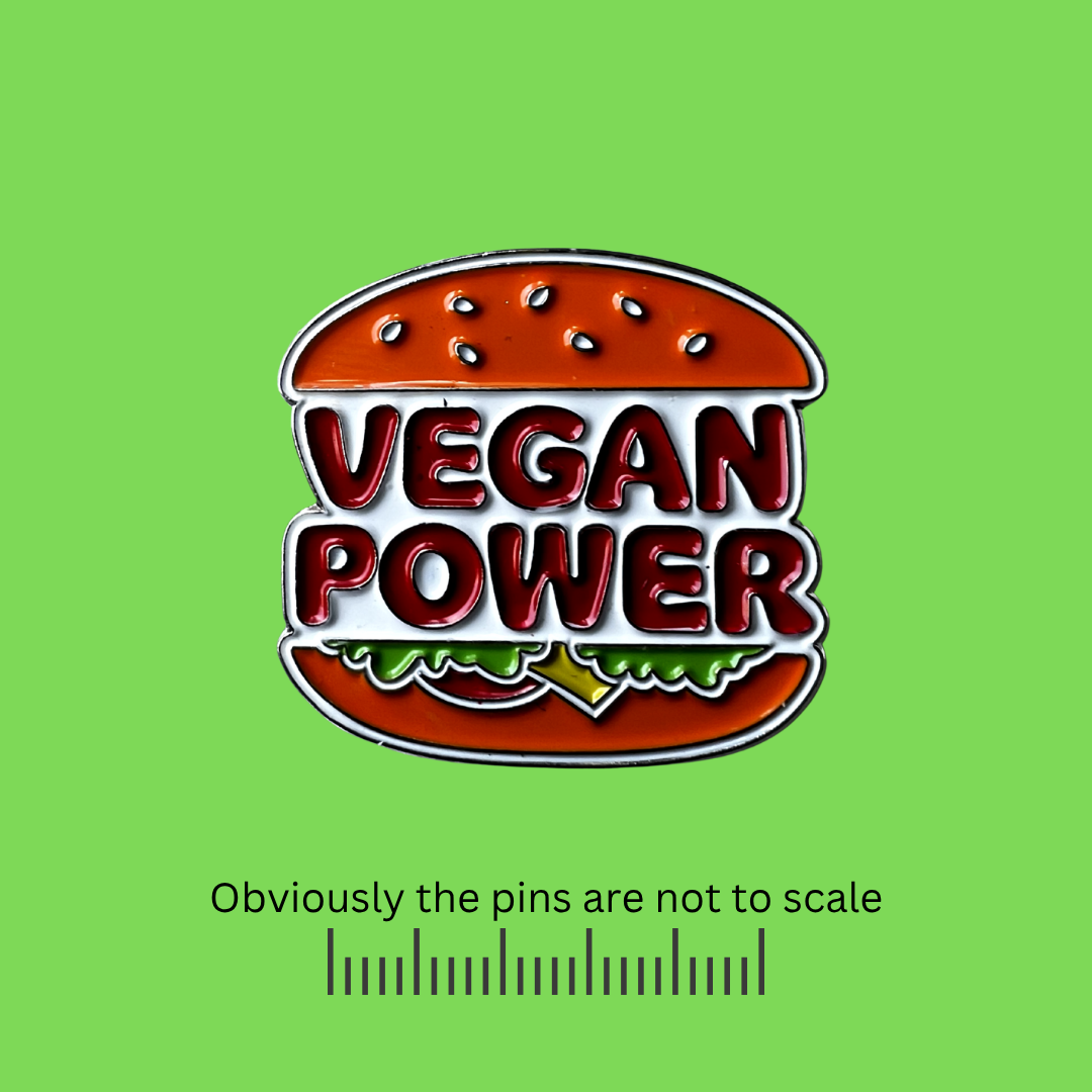 Vegan Power Burger Pin