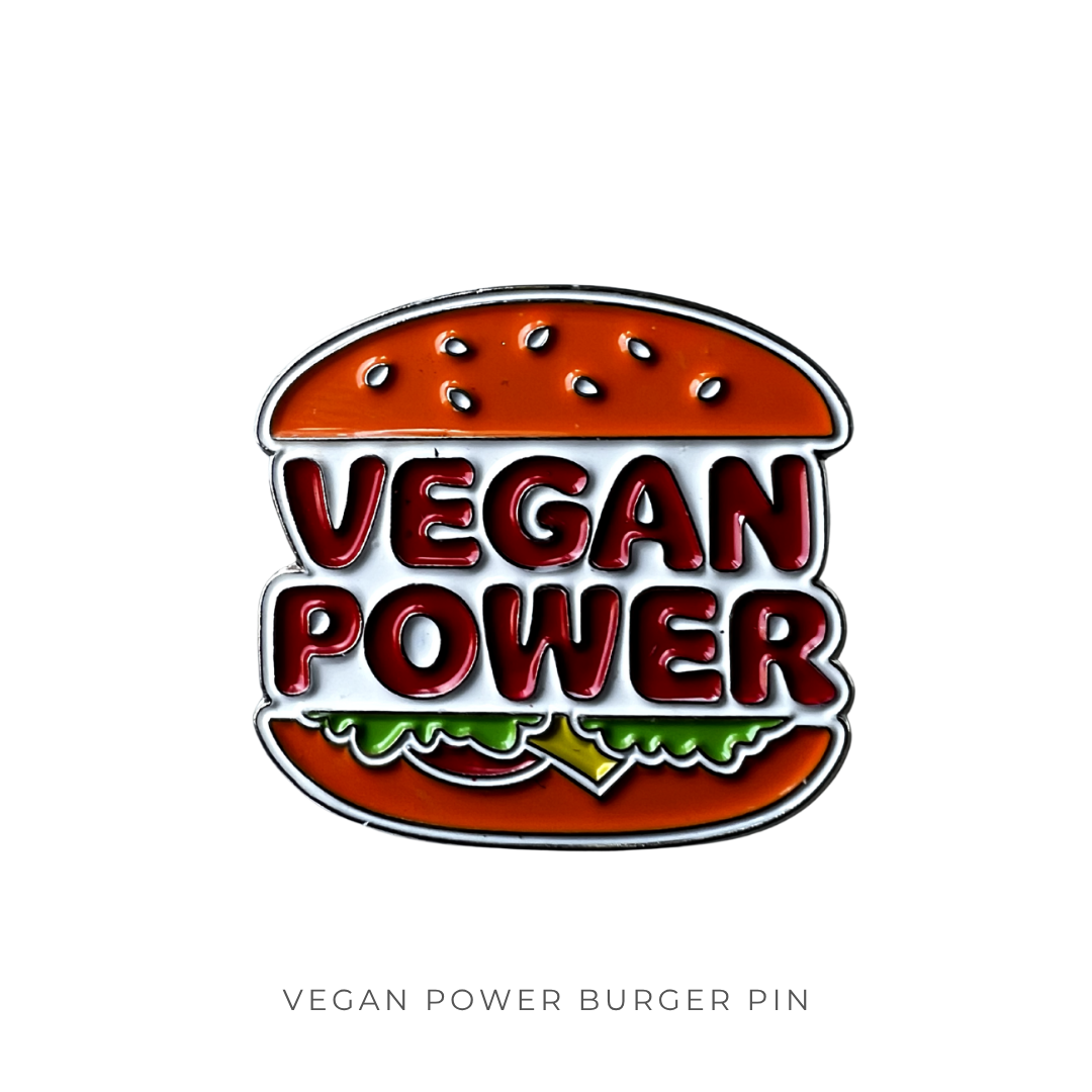 Vegan Power Burger Pin