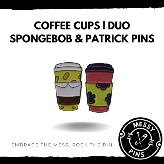 SpongeBob and Patrick | Coffee Cup DUO Pins