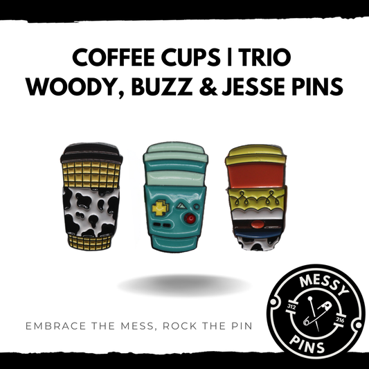 Woody, Buzz & Jesse | Coffee Cups | TRIO Pins