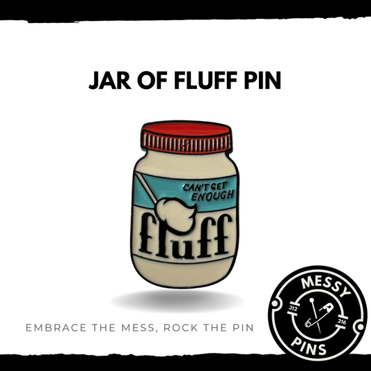 Jar of Fluff Pin