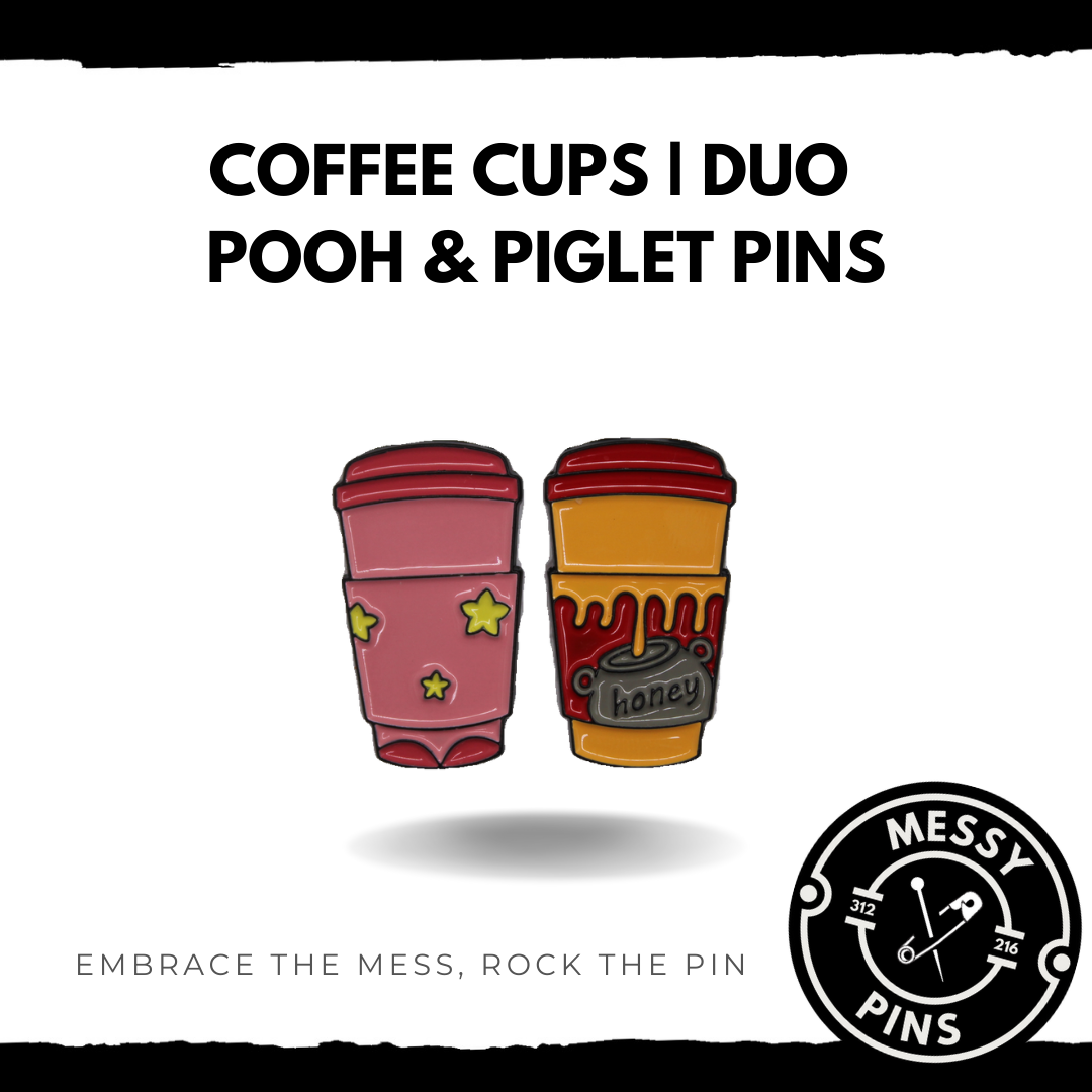 Winnie & Piglet | Coffee Cups | DUO Pins