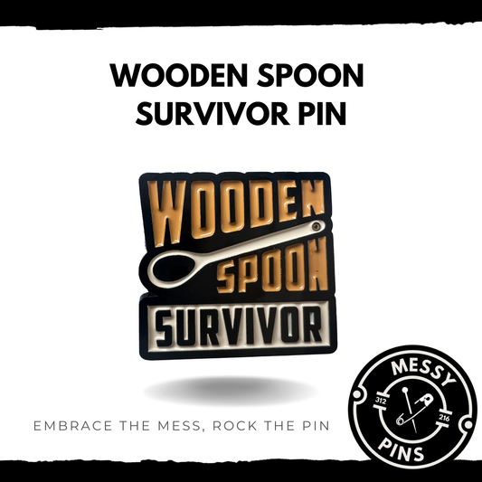 Wooden Spoon Survivor Pin