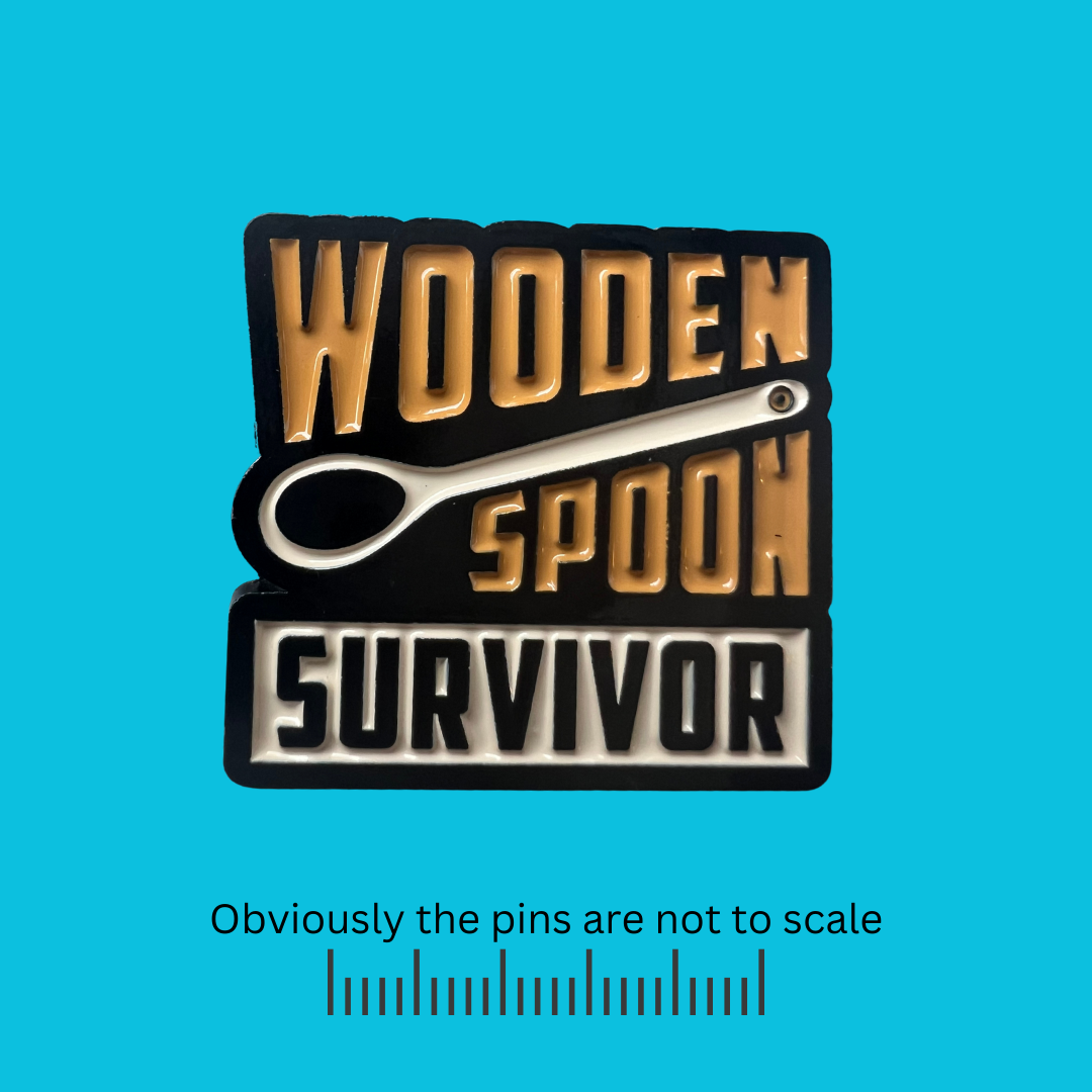 Wooden Spoon Survivor Pin