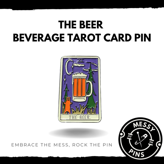 The Beer - Beverage Tarot Card Pin