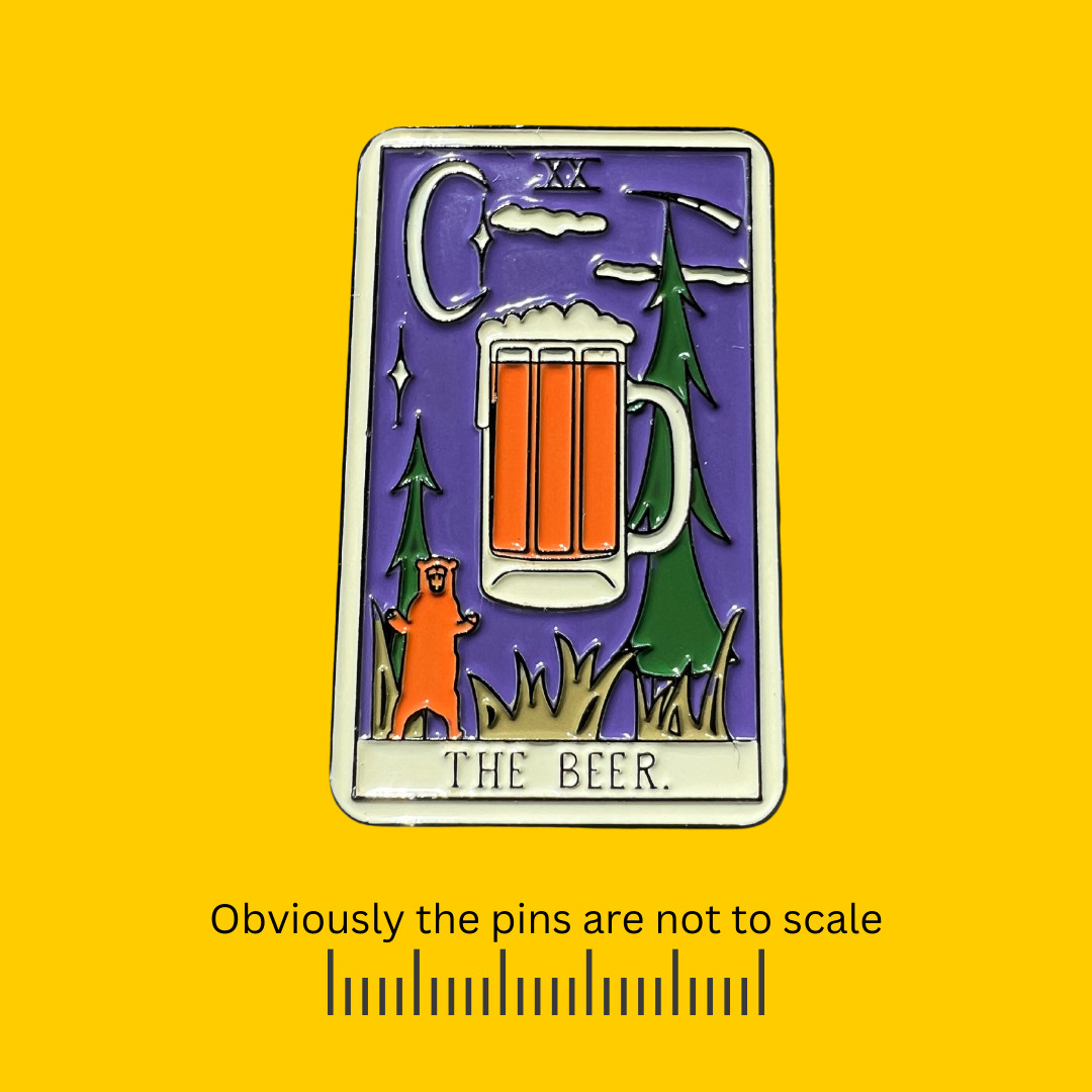 The Beer - Beverage Tarot Card Pin