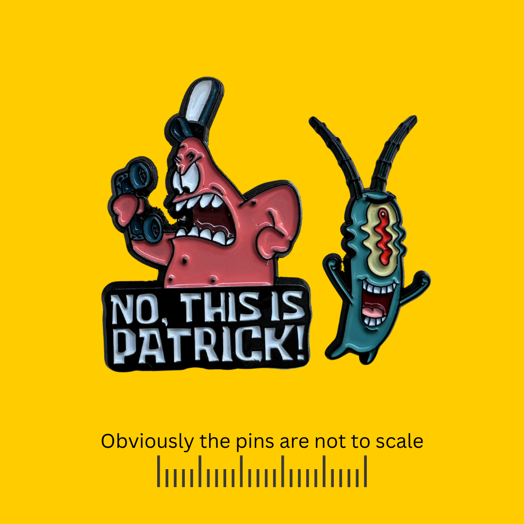 SpongeBob DUO | Patrick - No, This is Patrick! + Plankton Pins