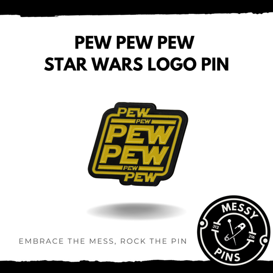 Pew Pew Pew | Star Wars Logo Pin