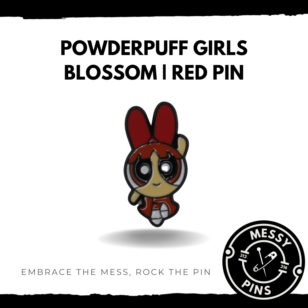 Powderpuff Girls | Blossom Red Pin