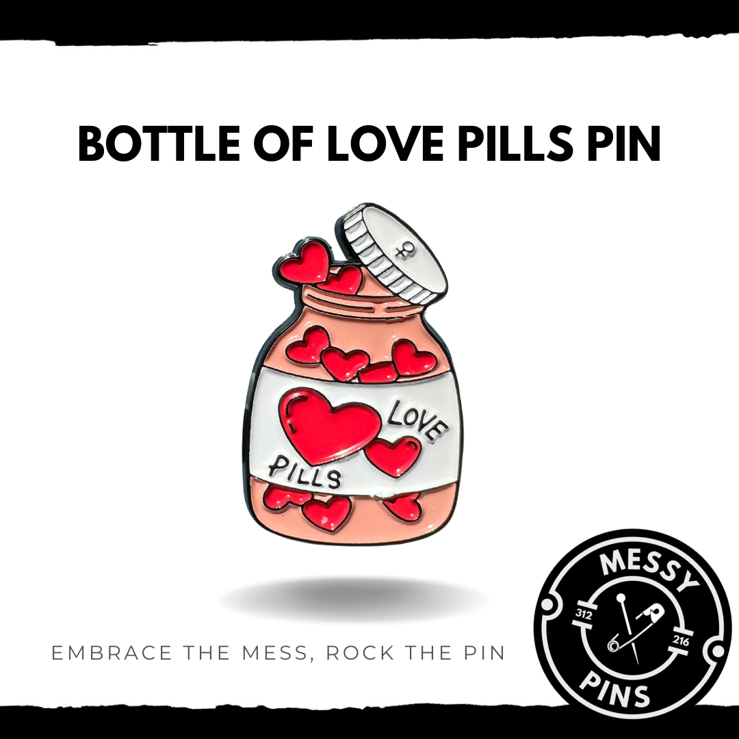 Bottle of Love Pills Pin