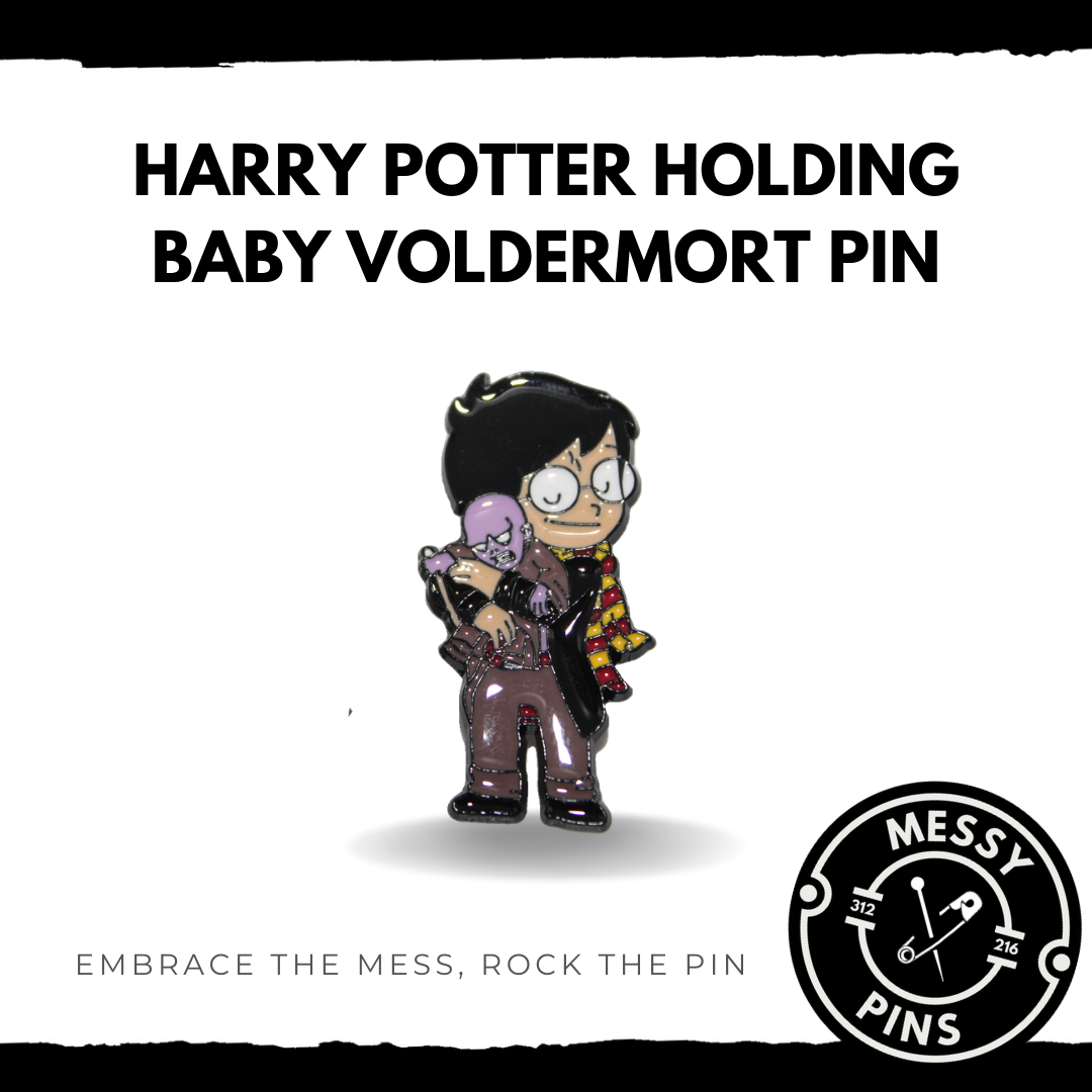 Harry Potter Holding Baby Voldermort Pin