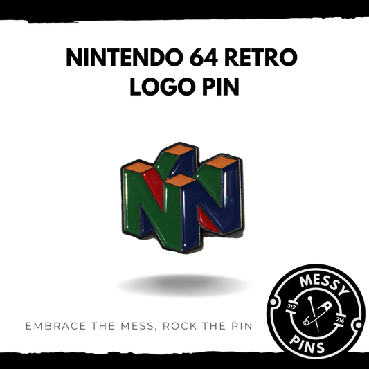 Nintendo 64 Retro Logo Pin