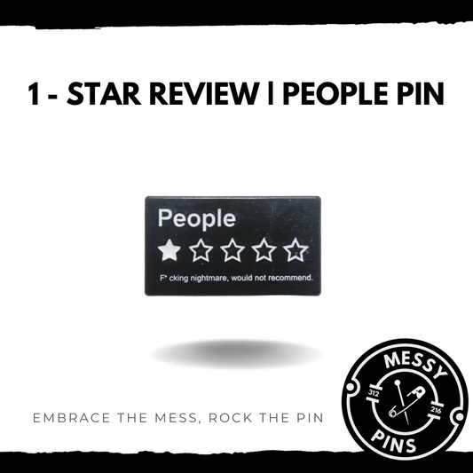 One Star of People Review Pin