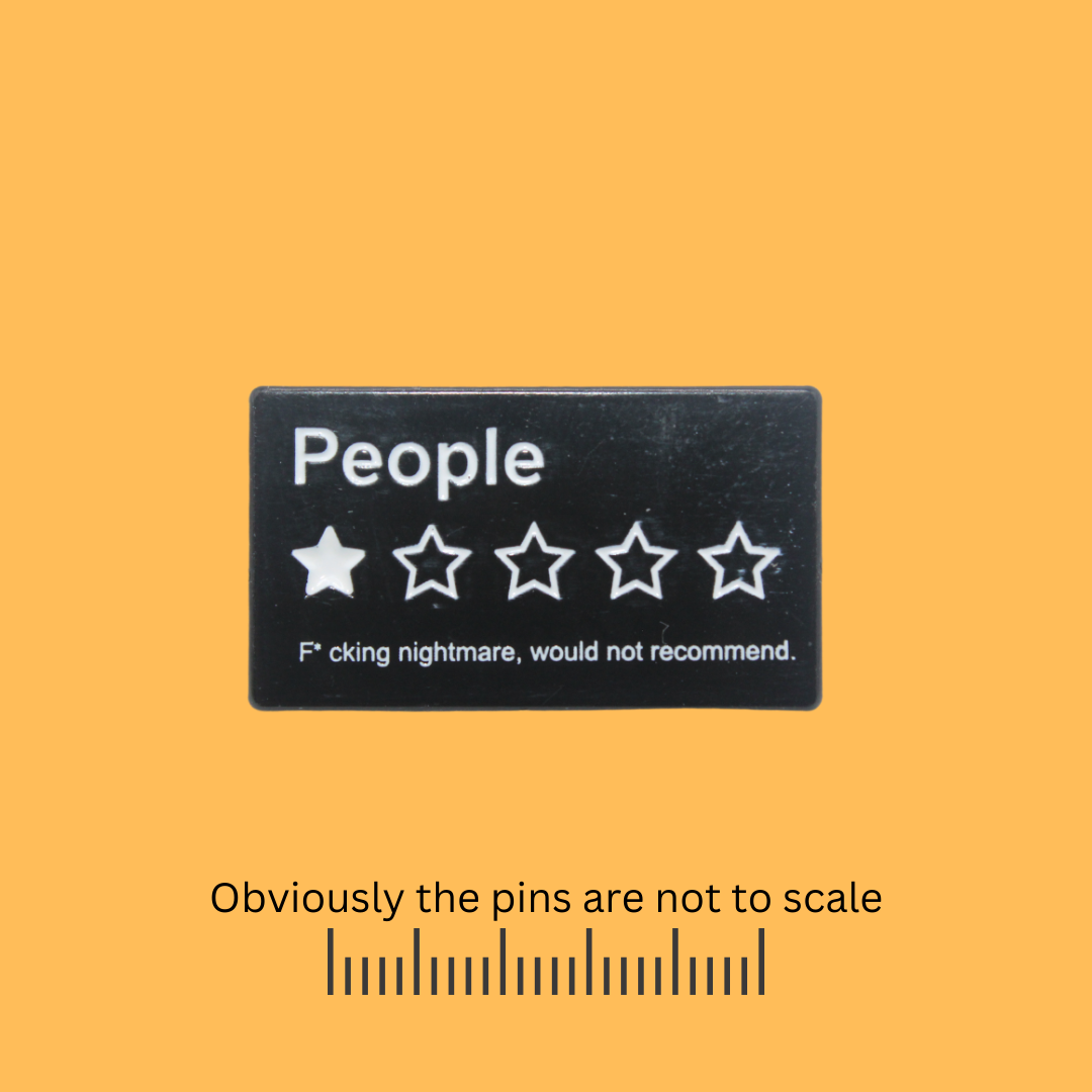 One Star of People Review Pin