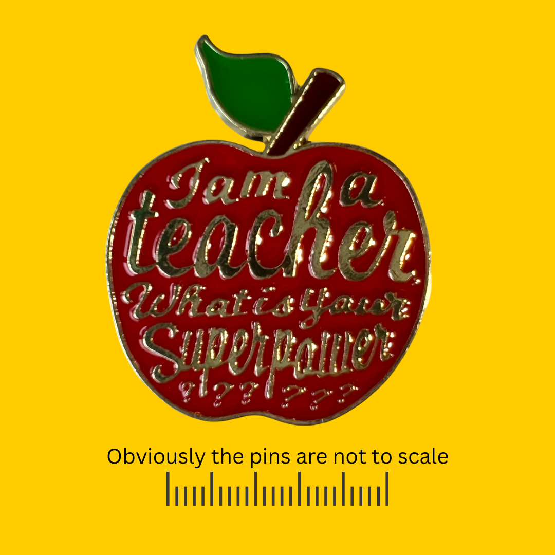 Teacher Apple Pin