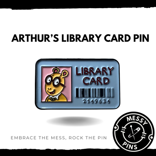 Arthur’s Library Card Pin