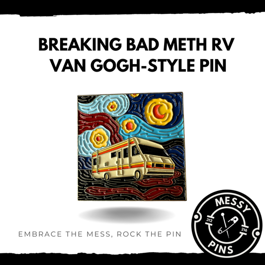 Breaking Bad Meth RV - Van Gogh-Style Pin