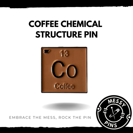 Coffee Chemical Structure Pin