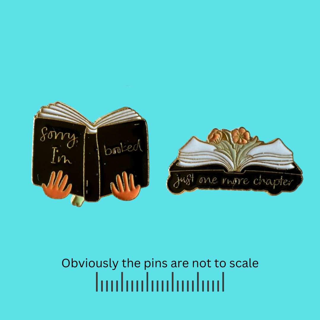 Book DUO | Sorry I'm Booked & Just One More Chapter Pins