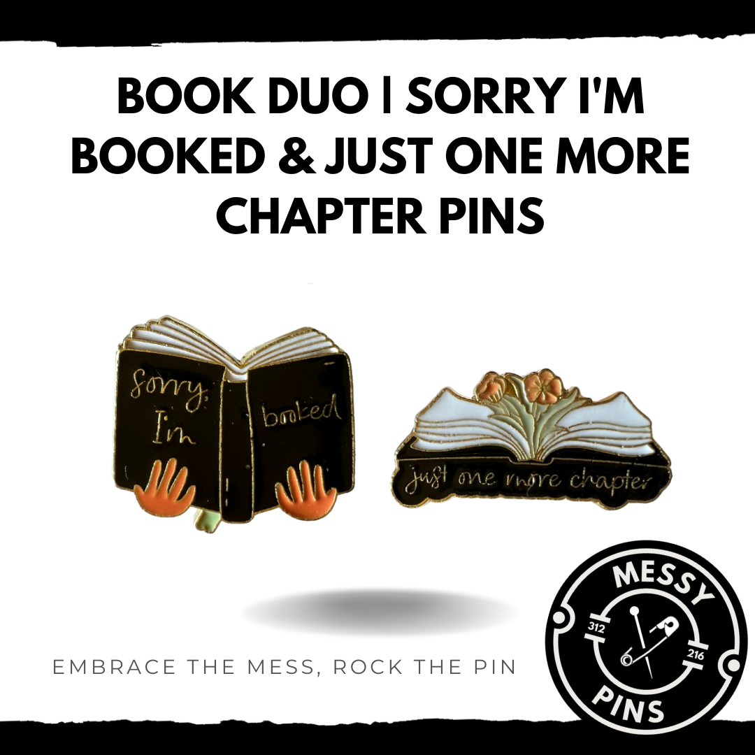 Book DUO | Sorry I'm Booked & Just One More Chapter Pins