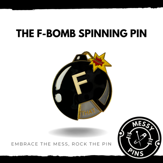 The F-Bomb Spinning Pin