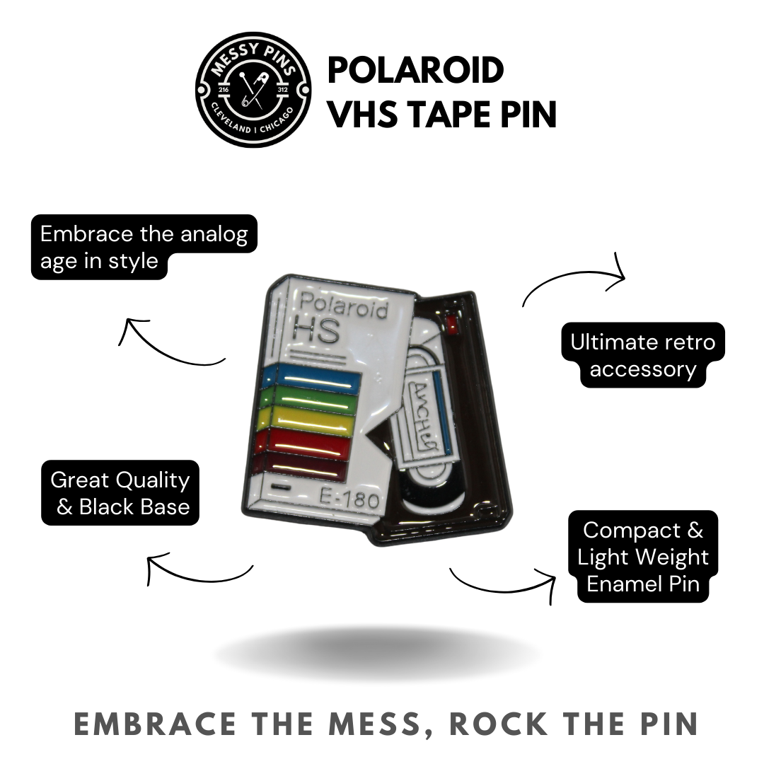 Polaroid VHS Tape Pin