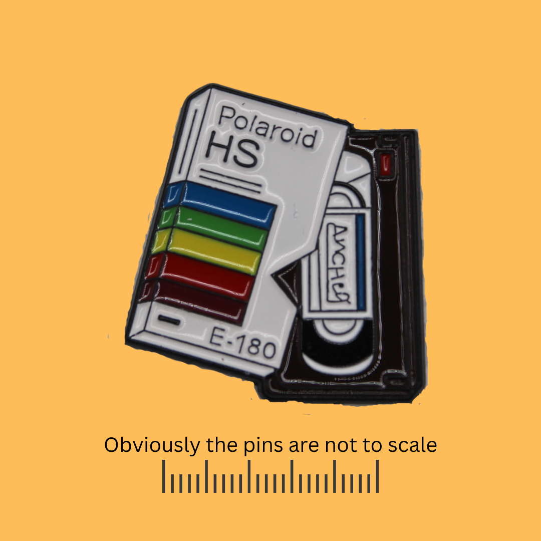 Polaroid VHS Tape Pin