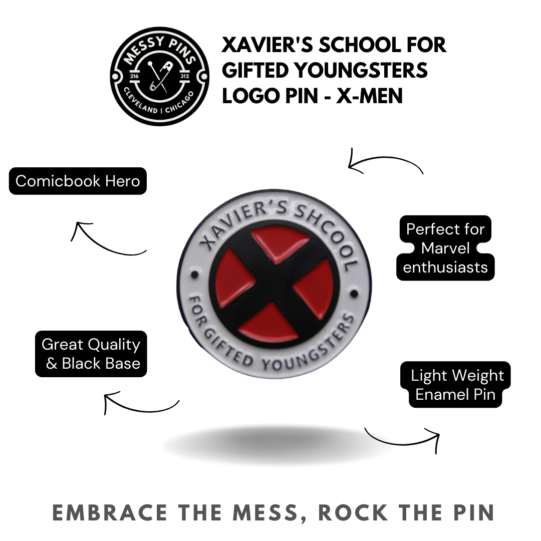 Xavier's School for Gifted Youngsters Patch Pin - X-Men