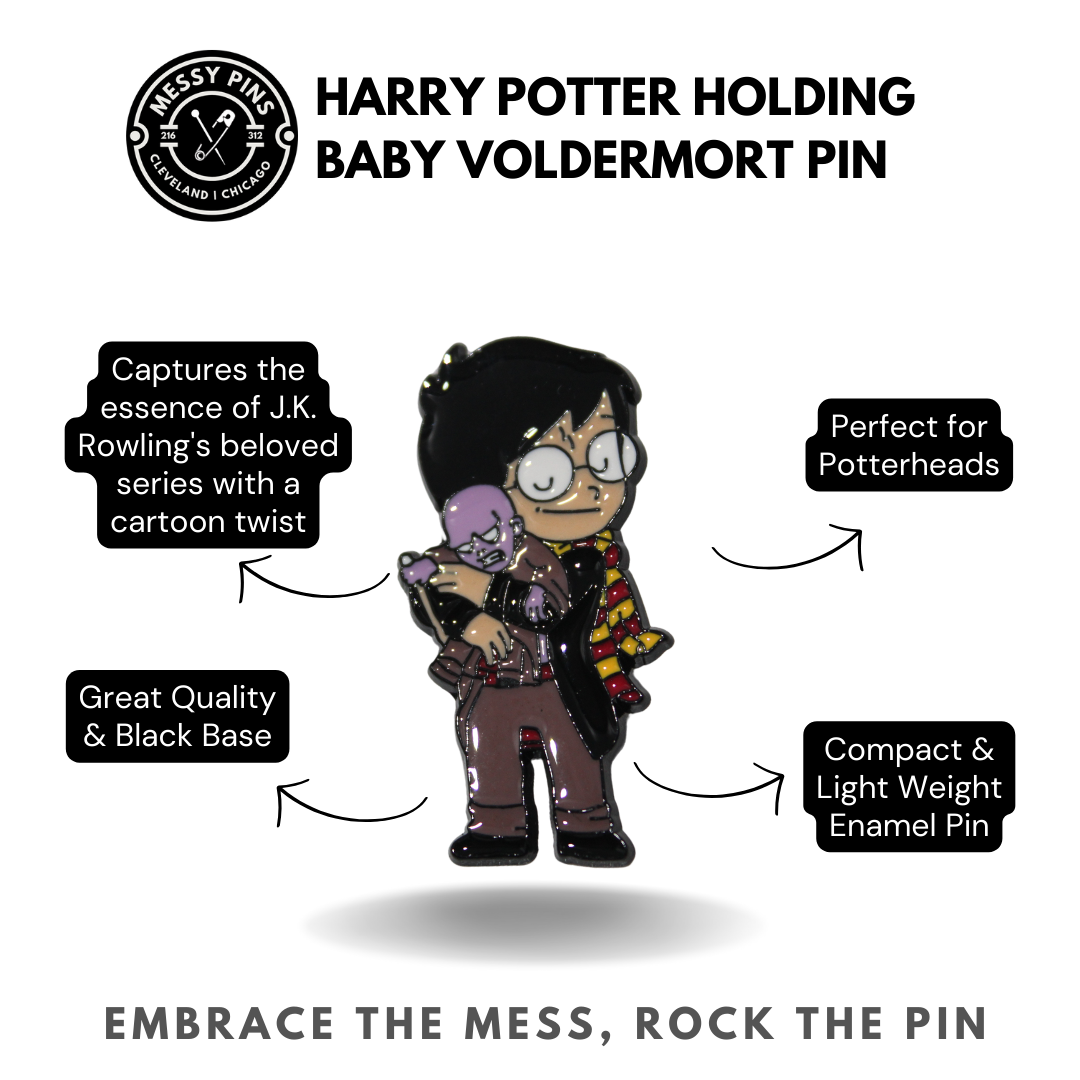 Harry Potter Holding Baby Voldermort Pin