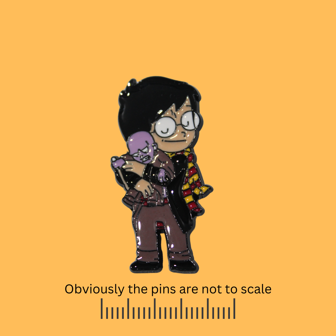 Harry Potter Holding Baby Voldermort Pin