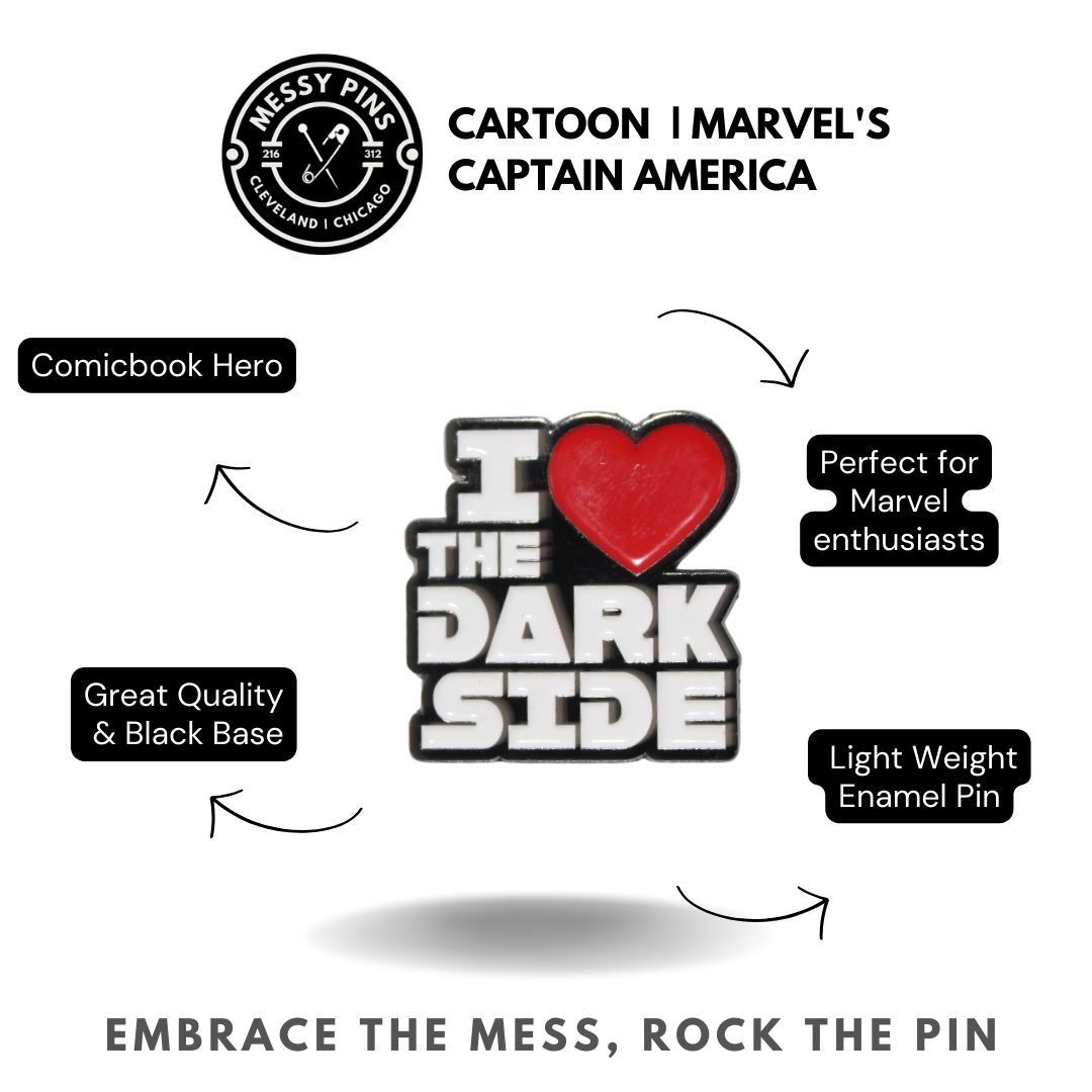 I (Heart) the Dark Side Pin