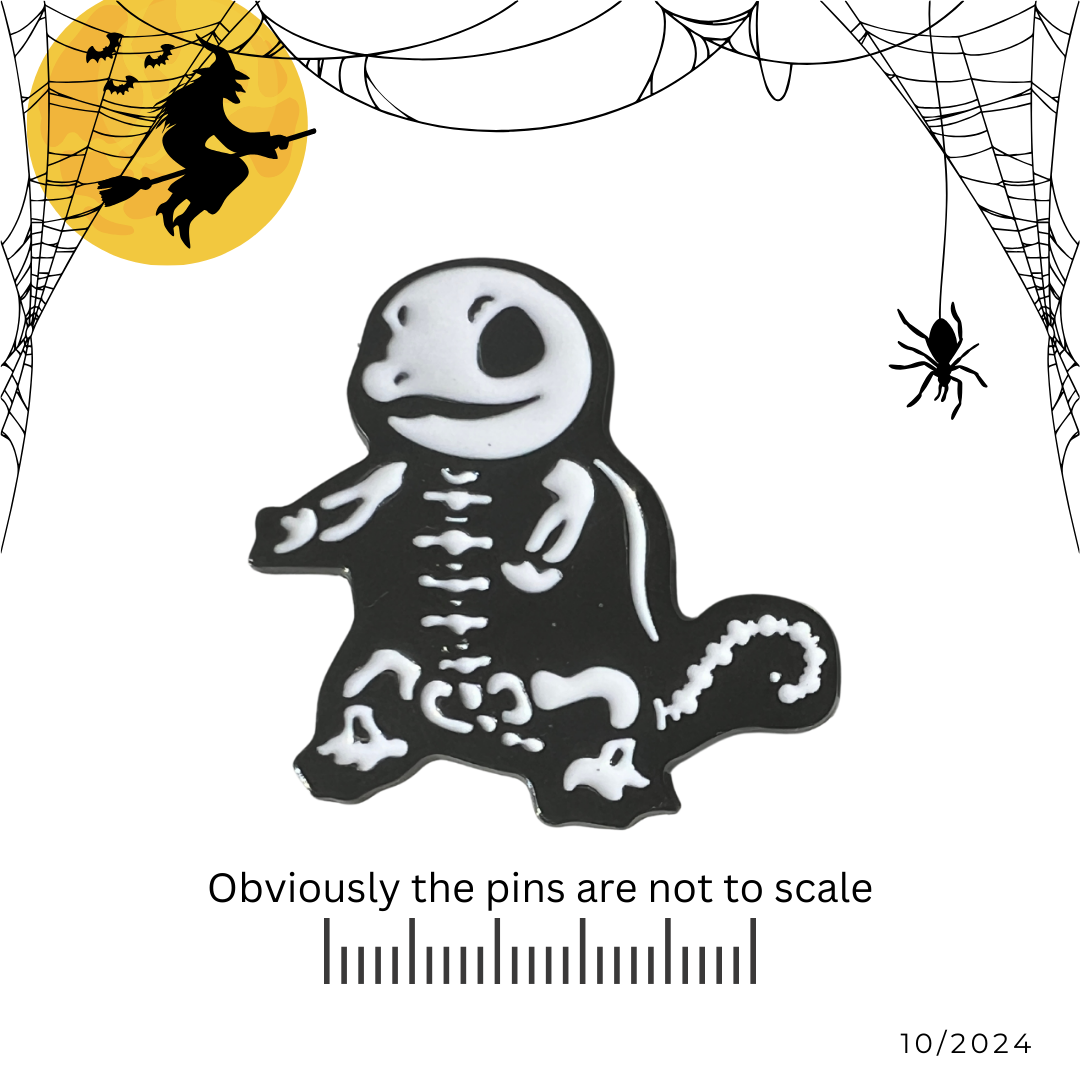 Pokemon 'Squirtle' Skeleton Pin