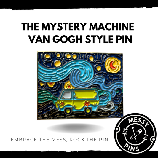 The Mystery Machine - Van Gogh Style Pin