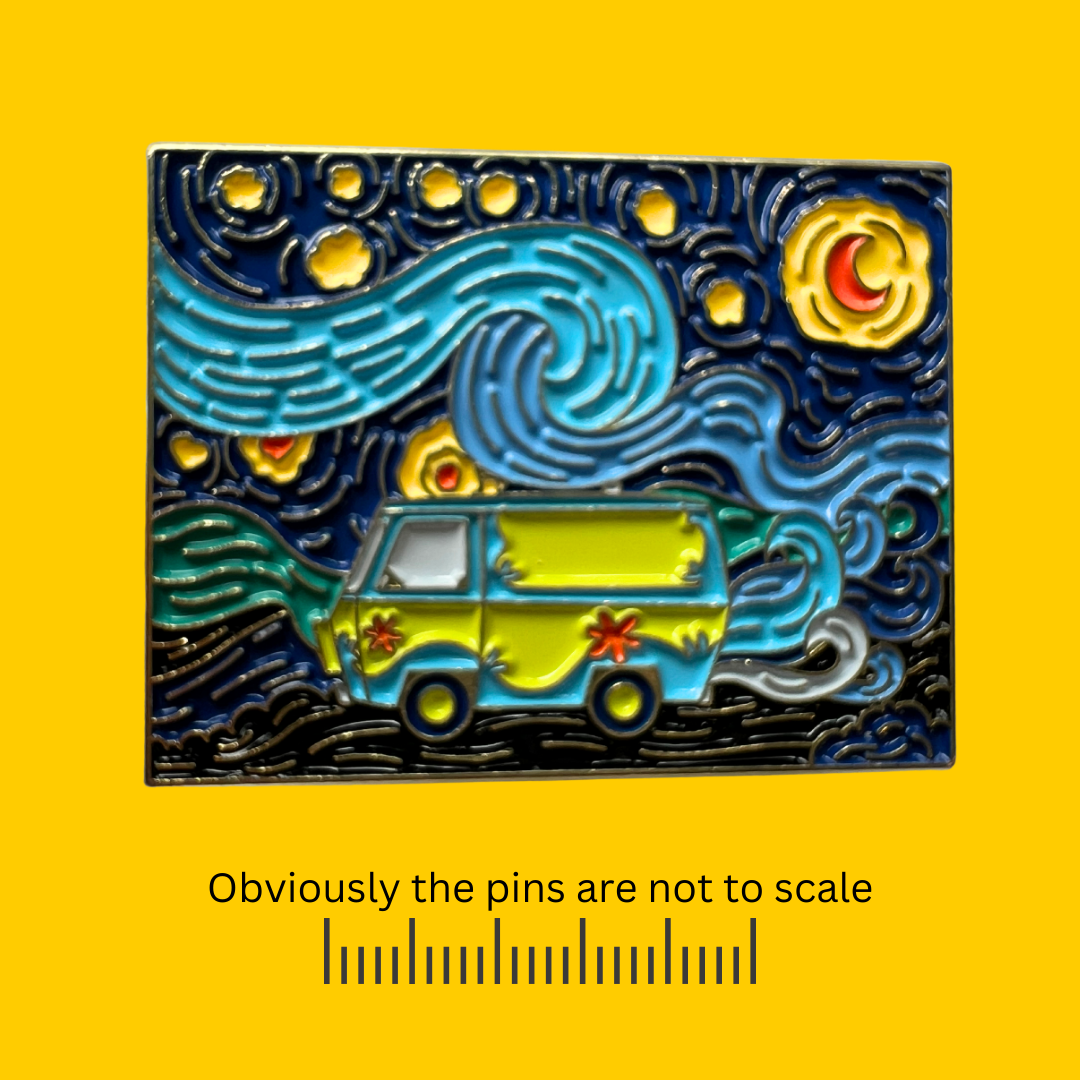 The Mystery Machine - Van Gogh Style Pin