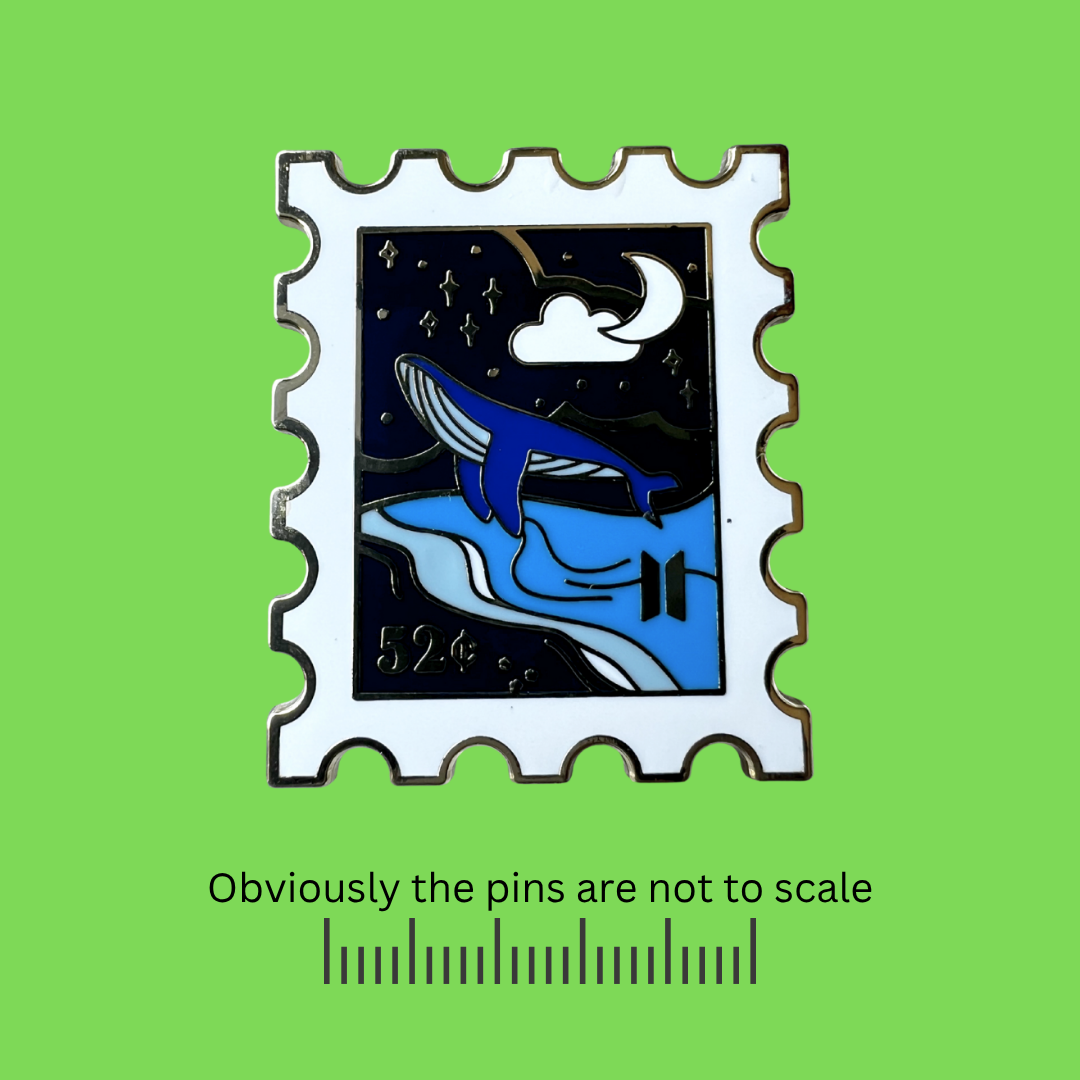 52¢ Whale Postage Stamp Pin