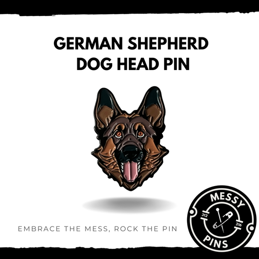 German Shepherd Dog Head Pin