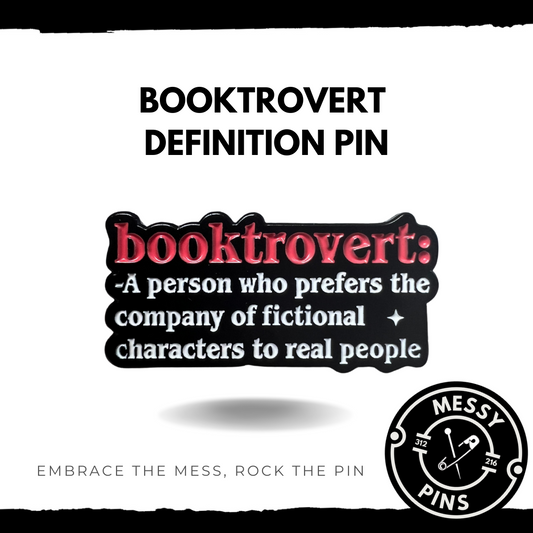 Booktrovert Definition Pin