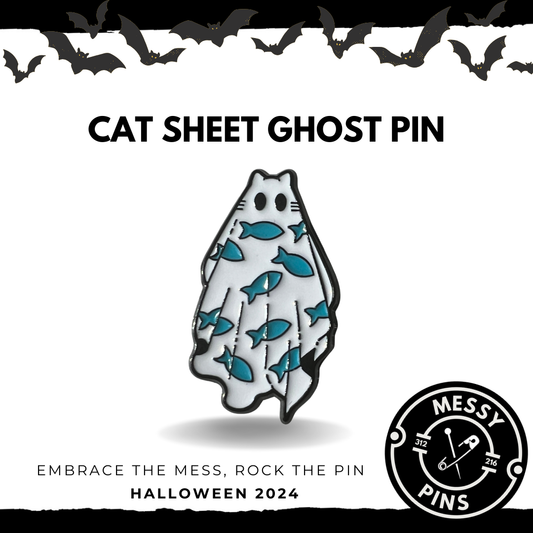 Cat Sheet Ghost Pin