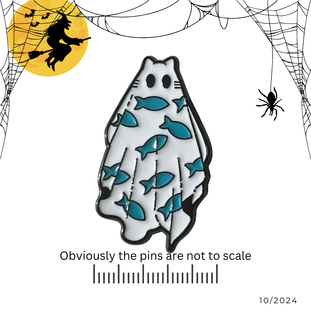 Cat Sheet Ghost Pin