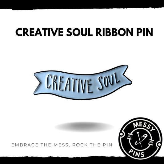 Creative Soul Ribbon Pin