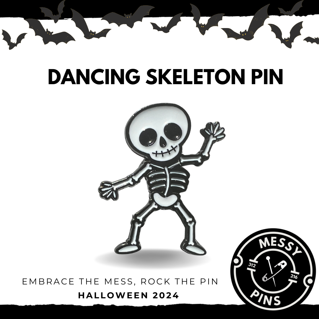 Dancing Skeleton Pin