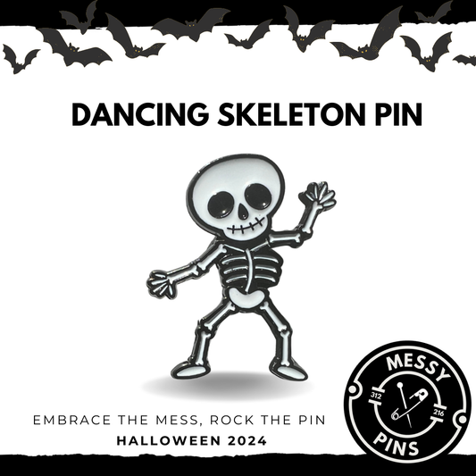 Dancing Skeleton Pin